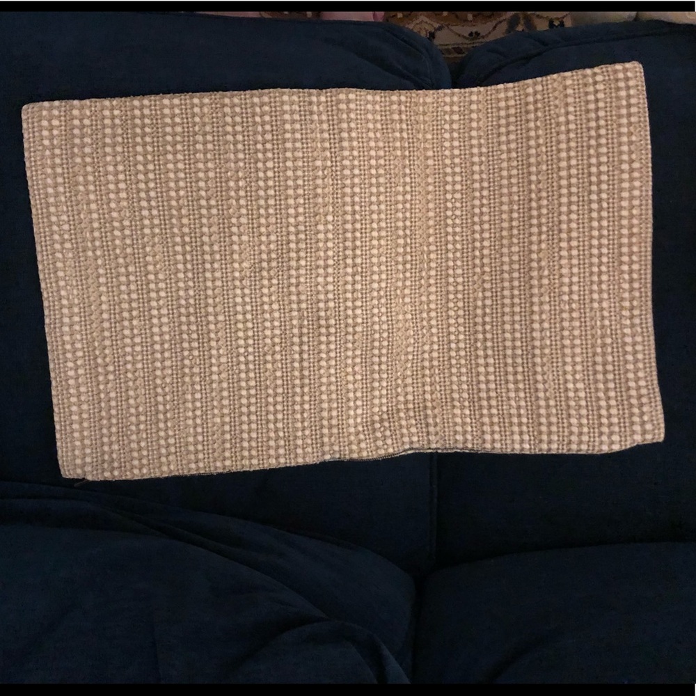 Pottery Barn Tan Lumbar 16 x 26 Pillow Cover